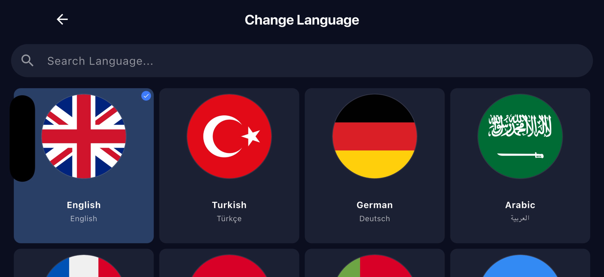 King Stream Player Language Options